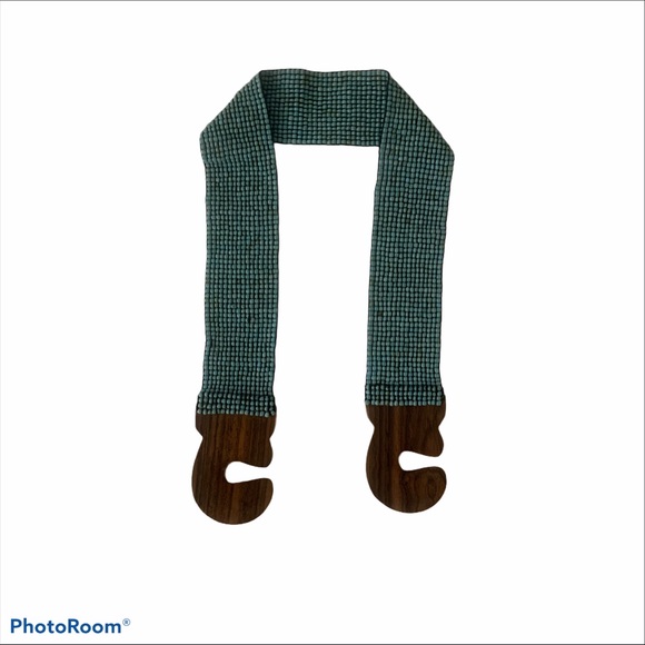 Anthropologie Turquoise Beaded Elastics Belt - Picture 5 of 5